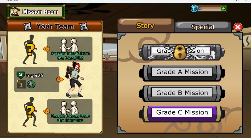 Mission Room: Grade S hingga C